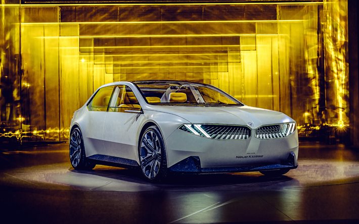bmw vision neue klasse ev  konsepti, 4k, studio, 2024 autoa, sähköautot, saksalaiset autot, bmw