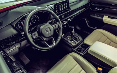 2023, Honda CR-V, interior, interior view, dashboard, CR-V EX-L, new CR-V interior, North America, Honda