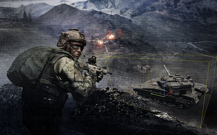 ARMA 3, Saldırı, yeni oyunlar, tetikçi Silahlı