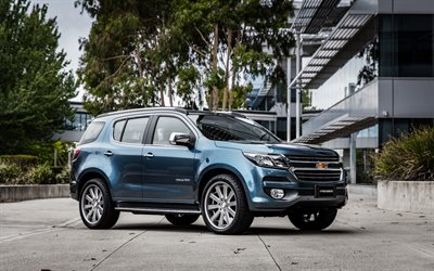 Chevrolet TrailBlazer, en 2016, de croisement, de nouvelles voitures, bleu crossover