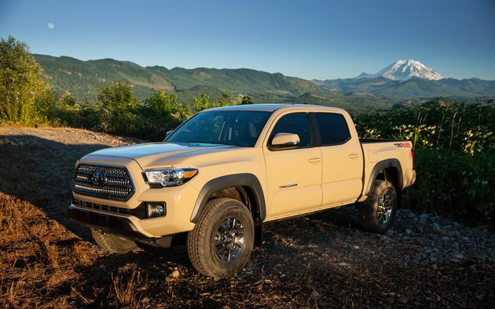 Toyota Tacoma TRD, 2016, las Nuevas camionetas, estados UNIDOS, beige Toyota