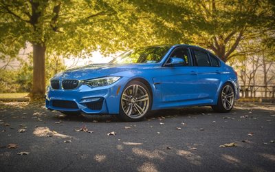 süper, 2016 BMW M3 F80, sedan, mavi bmw