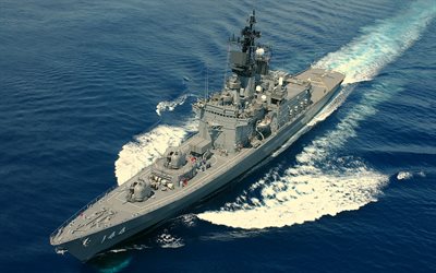 JS Kurama, DDH-144, JMSDF, Yapni destroyer, Japan Maritime Self-Defense Force, Shirane-class destroyer, warships
