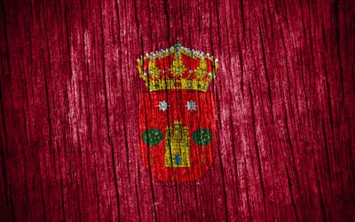 4K, Flag of Albacete, Day of Albacete, spanish provinces, wooden texture flags, Albacete flag, Provinces of Spain, Albacete, Spain