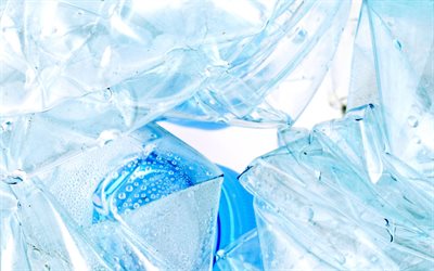 struttura in plastica blu, sfondo con plastica, riciclaggio della plastica, plastica blu, materiali polimerici, plastica