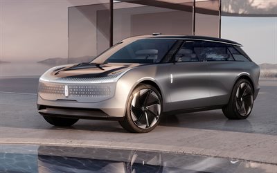lincoln star concept, 4k, voitures électriques, 2022 voitures, voitures américaines, 2022 lincoln star, vus électriques, lincoln