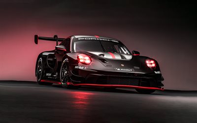 2023, Porsche 911 GT3 R, 4k, front view, exterior, racing cars, Porsche 911 tuning, german sports cars, Porsche