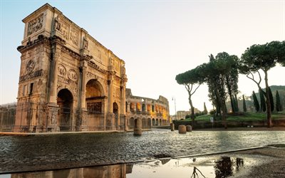 روما, قسنطينة, القوس, العمارة, المعمارية, قوس قسطنطين