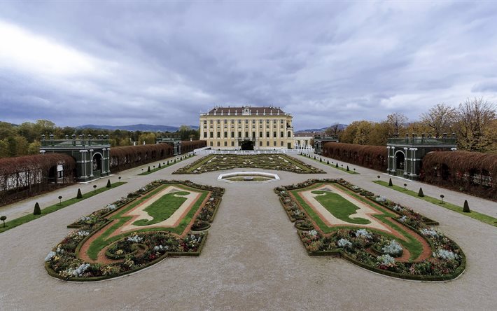 summer residence, austrian emperors, schönbrunn, the habsburg dynasty, the palace, vienna, baroque, austria