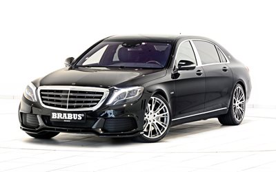 sedan, mercedes, maybach, 900, brabus, atelier, s600, 2016, black, premium class