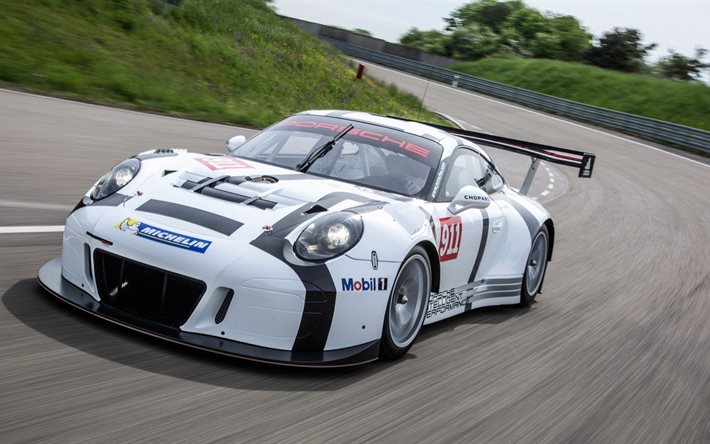 Porsche 911 gt3, r, 2016, spor araba, takip, hız