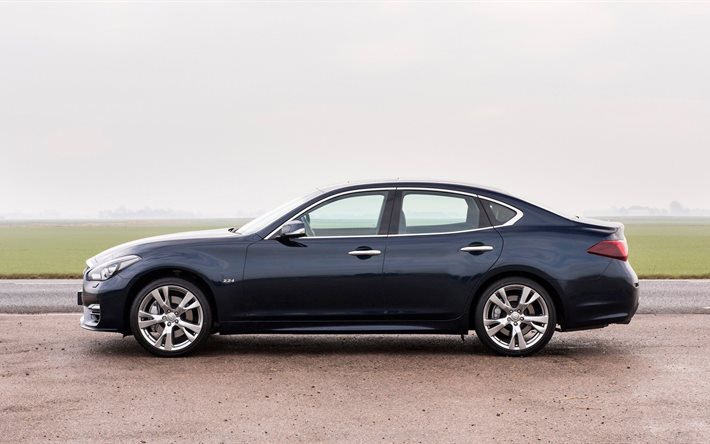 sedan, euro spec, q70, mavi, ınfiniti, 2015, profil