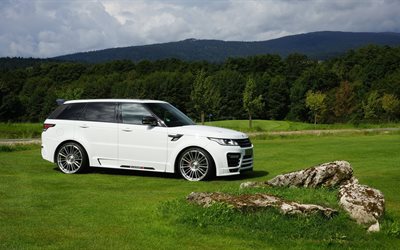 blanc, tuning, mansory, forêt, atelier, 2015, clairière, crossover