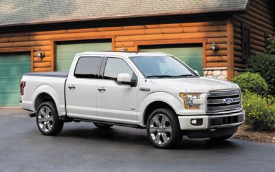 ford, 2016, f-150, 제한, 중고, 픽업, 흰색
