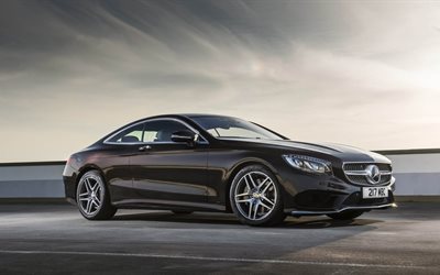 mercedes-benz, 2015, side view, s500, coupe, uk-spec