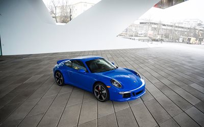 club coupé, voiture, gts, carrera, porsche 911, 2016, bleu