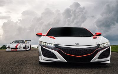 acura nsx, pikes peak, 2015, pace car, akura, the front