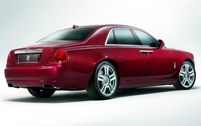 2015, rolls-royce ghost, limousine, serie ii, premium-klasse, ansicht von hinten