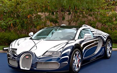 roadster, 2011, bugatti, veyron, grand sport, lor blanc, eksklusiivinen