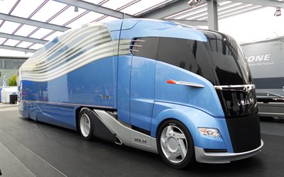 2012, l'homme, d'avenir, de concept, de camion, de la couronne, aeroliner, le camion, le prototype