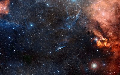 alrededor de un lápiz nebulosa, espacio, nebulosa, cielo, ngc 2736, las estrellas, la constelación de las velas