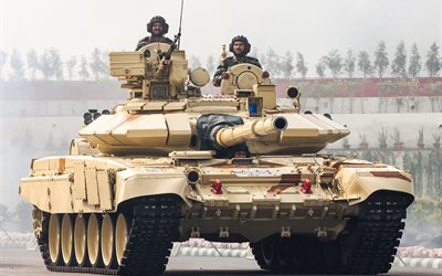 陸軍, t-90年代bhisma, インド陸軍, ロシアの武器, インド