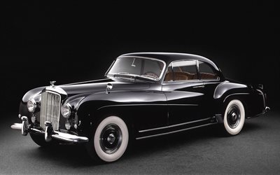 1955, black, coupe, antique