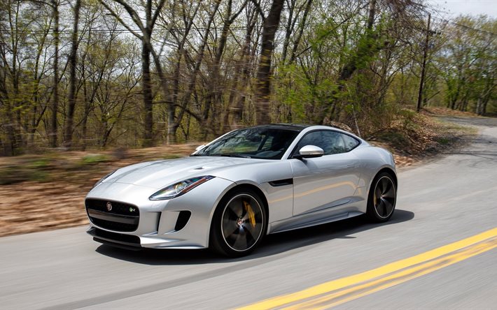 f-type, jaguar, 2016, coupe, yol, ABD-spec hızlı dört tekerlekten çekişli
