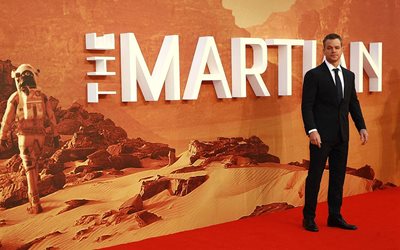 matt damon, Mars, aktör, premiere, 2015, kostüm, marslı