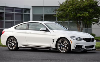 bmw, 2016, coupe, 435i, white, zhp, edition, side view