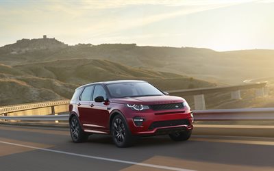 track, 2016, land rover, discovery, sport, hse, dynamic, lux, red, suv