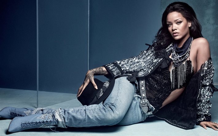 Rihanna, superestrellas, cantante estadounidense, Vogue UK, belleza