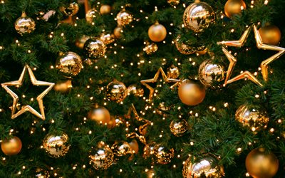 De navidad, estrellas, x-mas del árbol, Año Nuevo, navidad, decoraciones
