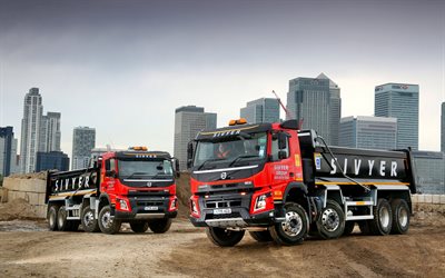 Volvo FMX, 2017, Sivyer, especiales de maquinaria, camiones, carrera, Volvo