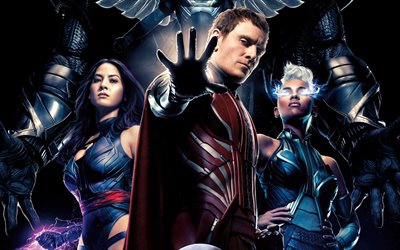 X-Men Apocalypse, 2016, les personnages, le fantastique, le thriller, l'affiche