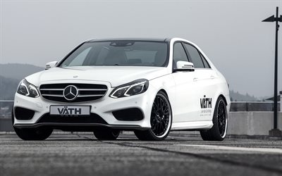 Mercedes-Benz clase E, RS, W212 2015, VATH, tuning, blanco, mercedes, Mercedes tuning