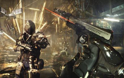Deus Ex l'Humanité Divisée, action, RPG, en 2016, d'action-infiltration