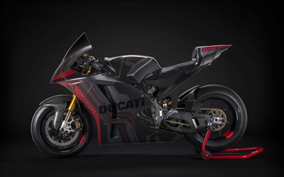 2023, MotoE Ducati V21L, 4k, side view, FIM MotoE World Cup, electric sport bike, Ducati V21L, Italian sports bikes, Ducati