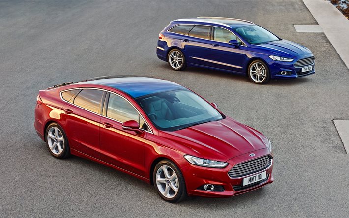 mondeo, berline, ford, wagon, 2015, bleu, neuf, rouge