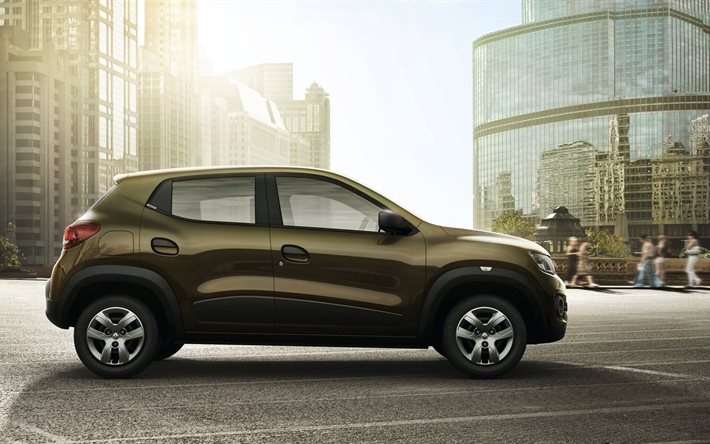2016, renault kwid, the city, hatchback, side view