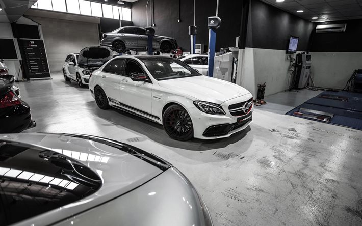 limousine, 2015, pp-performance, mercedes-amg c63, tuning, atelier, weiß