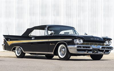 desoto, 1959, Cabrio, siyah, klasik, eski, vintage, maceracı, orijinal, ABD