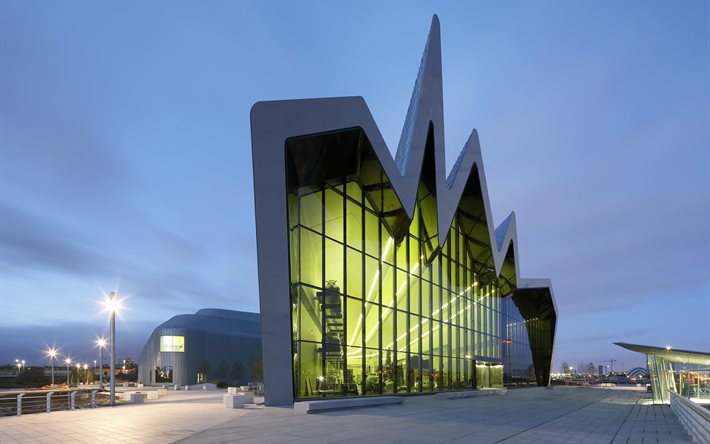 museo de transporte, escocia, glasgow, la arquitectura, la construcción, el escocés