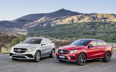 mercedes-amg 4matic, gle 63, coupe, amg coupe, el gle 450, mercedes-benz, crossover, 2016, mercedes
