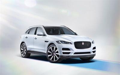 jaguar, f-pace, white, 2017, crossover, powerful, photos, release