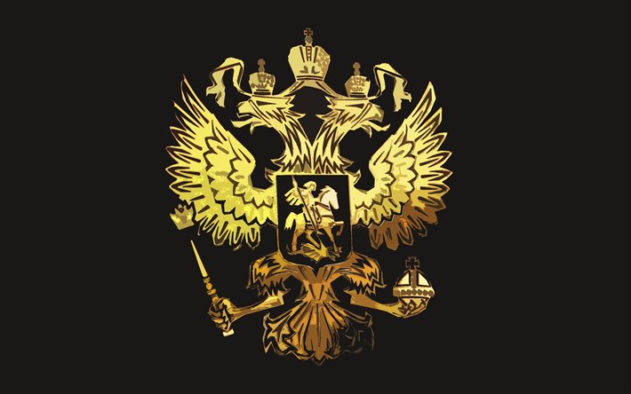 درع الشعار, روسيا, الجرونج, معطف من الأسلحة, الروسي, معطف من الأسلحة من روسيا, الذهب, نسر برأسين