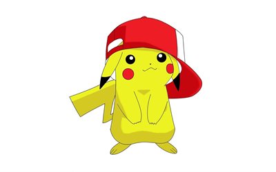 pikachu pokemon, sfondo bianco