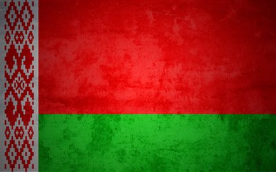 la biélorussie, le drapeau de la biélorussie, de la texture, arrière-plan