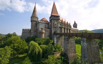 distrito), transilvania, castle corvino, romania, the bridge, orvin castle, castle hunyad