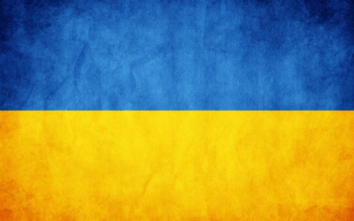 ukraine, flag, grunge